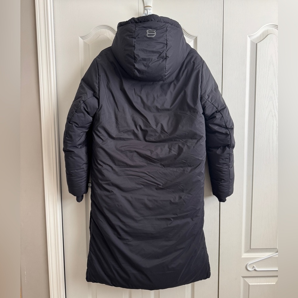 NWT Aritzia Super One-Puff Super Puff Black Long Puffer Coat - Picture 4 of 13